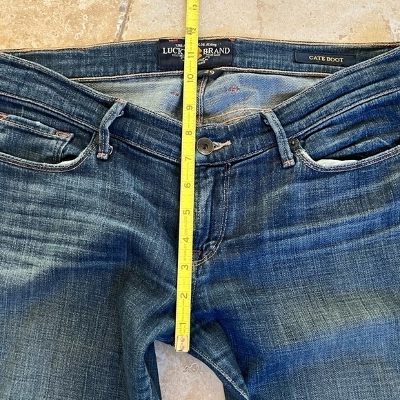 Lucky BRAND Vintage Cate boot leg flare with flap pockets distressed size 29 - Picture 7 of 15